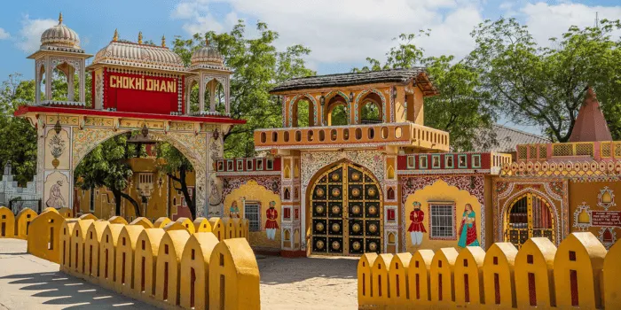 Chokhi Dhani Jaipur is one of the best place to visit in jaipur for feel traditional rajasthani vibes and fun activities for all age group.
